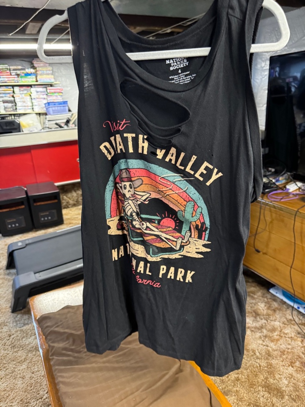 Death Valley Graphic Tank Top - Black